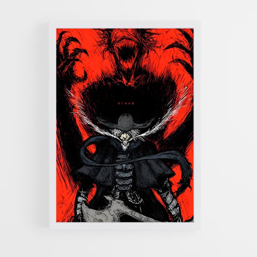 Poster Le Démon Sombre – affiche Bloodborne (vue 3)